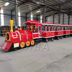 Tùy Chỉnh Màu Sắc Sân Chơi Ngoài Trời Hạnh Phúc Train Vui Chơi Giải Trí Công Viên Giáng Sinh Mini Trackless Train Cho Trẻ Em Để Đi Xe Cho Trung Tâm Mua Sắm - Product Image 1