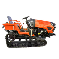 Traktor Mini Crawler Multifungsi 25HP untuk Kebun Anggur di Lereng Bukit, OEM Kustom, Traktor Beroda Rantai Diesel