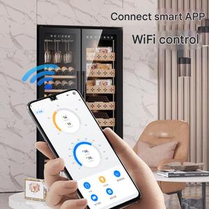 Smart Wifi Humidifier Cabinet Commercial Home Use Red Wine Beverage Cooler with Constant Temperature Dual Humidity Embedded Jc- - Product Image 5