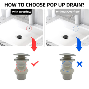 <span class=keywords><strong>Prix</strong></span> usine Évier Bouchon Anti-Blocage En Plastique Pop up Vidange Déchets Avec Débordement - Product Image 3