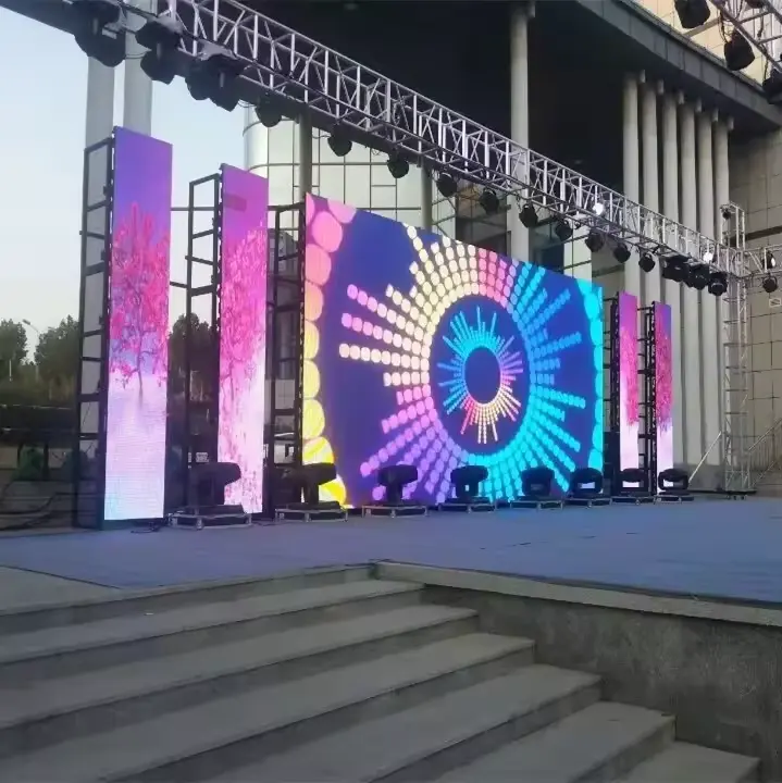 Painel de parede de vídeo LED para palco de eventos de boate P2.5 P3.91Rental, gabinete de alumínio fundido para uso interno e externo, tela SMD