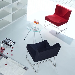 Metal Dining Luxury Recliner Chaise Visitor Reception Meeting <b>Office</b> Chair Living Room Leisure Lounge Modern Sofa Chair - Product Image 3