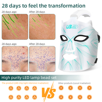 Masque LED portable en silicone à oreilles de chat, design LED rouge, multi-couleurs, pour soins du visage à domicile – Vente chaude