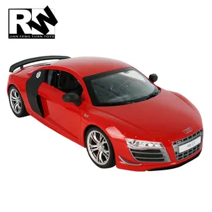 2024 yeni Mini RC araba 1/24 JFY oyuncaklar lisanslı Audi R8 GT oyuncak araba ile 6P