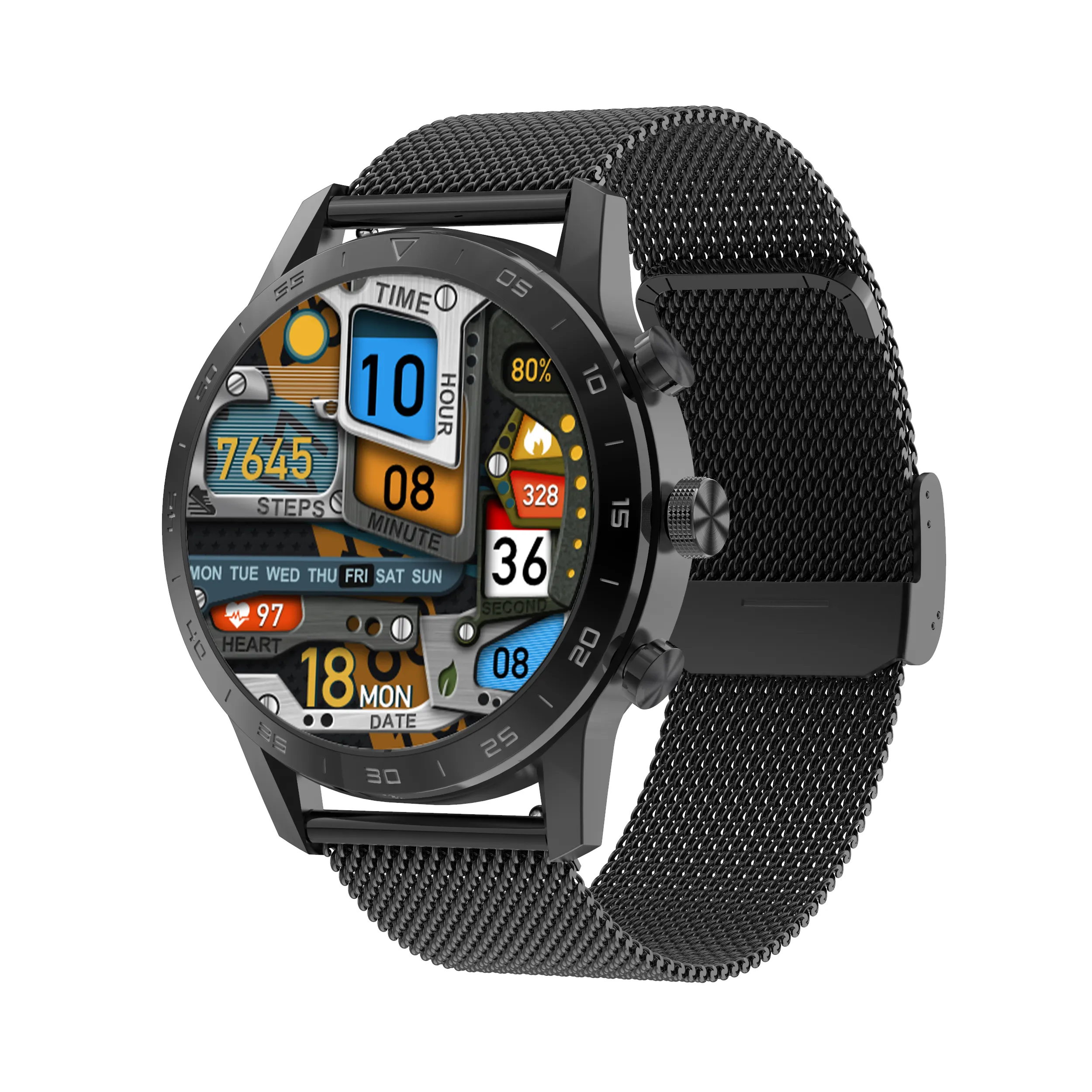 NEW 2022 Wireless Charging Smart Watch Men's Smartwatch IP68 Waterproof Watches Fitness Bracelet For Android Apple Huawei Xiaomi