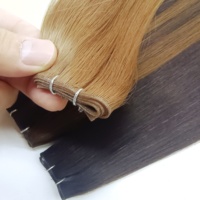 Extensiones de Cabello Humano Virgen Doble Trama Genius Weft, 100% Cabello Humano Virgen con Cutícula Alineada, Calidad de Salón