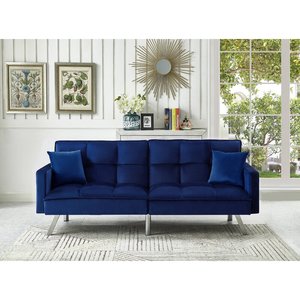 Modern Style Fabric Foldable Sofa Bed <strong>Small</strong> Room Sofa Set <strong>Double</strong> Seat <strong>High</strong> Quality Multicolor Design for Apartment Living Room - Product Image 2