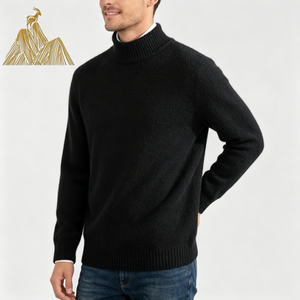 Maglione da <span class=keywords><strong>Uomo</strong></span> di Alta Qualità, Collo Alto, 100% Cashmere, Super Spesso, 5GG, Triplo Filato Termico, Pullover Invernale - Product Image 1