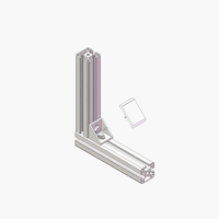Chine fabricant 8054 T SLOT MSR OB 40*40 profil en aluminium 4040 profil en aluminium industriel pour bricolage noir pour imprimante 3D