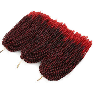 Cheveux synthétiques pour tresses au crochet, style Spring Twist, 12 pouces, effet volumineux, afro bouclé, extension capillaire - Product Image 6