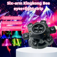 Nouvelle lumière laser KTV à six têtes RGBW 6 couleurs rotatives, ambiance disco, fête, course de chevaux, course, UV, piste de danse