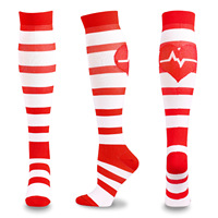 Chaussettes de compression Bioserica Era Custom Crew Socks en gros, 20-30 mmHg, anti-odeur, saison d'automne, pour femmes, cyclisme, avec bordure