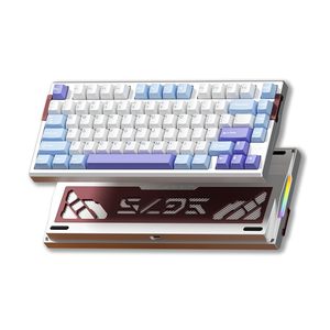 Tastiera da Gaming OEM ODM 75 con Trigger Rapido, Tasso di Polling APRP 0001mm 8000Hz, Versione con Keycap PBT SilverBlue - Product Image 1