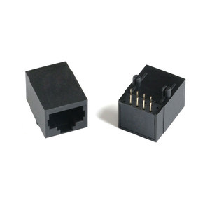 Prise <span class=keywords><strong>RJ45</strong></span> Type 59, Série à Port Simple/<span class=keywords><strong>Double</strong></span>/Quadruple, Interface Réseau Blindée à Tête Cristalline 8P8C - Product Image 2
