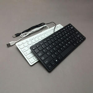 คีย์บอร์ดพกพา USB ขนาดเล็ก 78 ปุ่ม แบบมีสาย บางเฉียบ กันน้ำ ใช้งานง่าย สำหรับแล็ปท็อป พีซี คอมพิวเตอร์ตั้งโต๊ะ สำนักงาน และบ้าน - Product Image 5