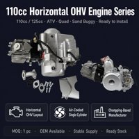 Moteur complet pour quad tout-terrain 110cc à démarrage électrique horizontal et embrayage automatique, faible MOQ