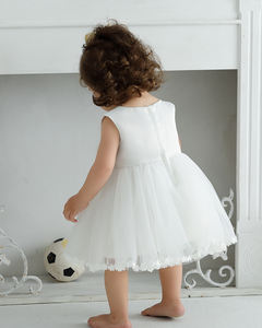 ملابس أطفال للبنات الصغيرات بالجملة، فستان حفلات وسهرات أبيض للمواليد الجدد، فستان تعميد وعيد ميلاد للأطفال بعمر سنة واحدة - Product Image 6