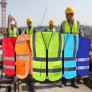 Vêtements de sécurité réfléchissants personnalisés, gilet réfléchissant vert fluorescent, travaux de construction, service routier, utilisation nocturne, fabriqué aux États-Unis - Product Image 6