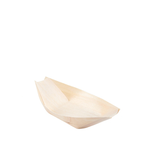 Piatto di Servizio in Legno a Forma di Barca 95x50 mm per Aperitivi, Piatti Salati e Antipasti Rapidi - Product Image 1