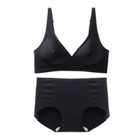 Soutien-gorge personnalisé avec grandes coussinets, sans coutures, adhésif, pour grandes tailles, avec bralette sans coutures et culotte assortie
