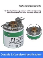 Codeur Rotatif Incrémental Industriel TSI40N-27AK2T6TN-01000/01024, 40mm, 1000/1024 PPR, Push-Pull HTL, Arbre à Trou Caché 8mm