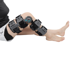 Attelle tactique réglable de fixation de l'articulation du genou protecteur d'os de genou de ménisque de rotule pour les fractures externes de jambe de genou de membre inférieur - Product Image 2