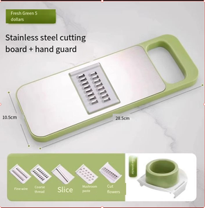Rebanadora de verduras Manual multifunción de acero inoxidable, cortes de cocina para el hogar, tiras gruesas, pepinos, patatas, picadora de verduras - Product Image 2