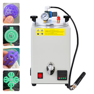 Machine d'injection de cire sous vide pour la fabrication de bijoux, moulage de cire avec manomètre, contrôle de température, pompe manuelle - Product Image 3