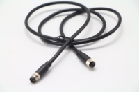 Câble de données industriel de haute qualité M8 6 broches mâle-femelle, étanche IP67, en cuivre pur, certification CE/FCC/ROHS, pour lecteur de codes-barres