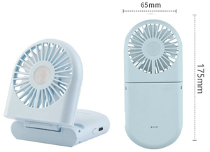 مروحة تبريد محمولة تعمل بالطاقة عبر USB للاستخدام الخارجي، قابلة للطي وقابلة للتركيب على الطاولة، هدية للفتيات، تتميز بثلاث سرعات للرياح، مصنوعة من البلاستيك. - Product Image 5