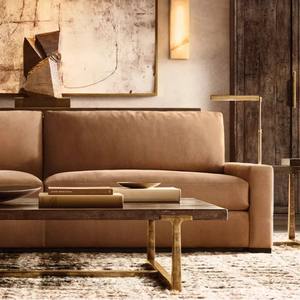 <span class=keywords><strong>Sofa</strong></span> kulit cokelat kualitas bagus Vintage desain baru untuk ruang tamu - Product Image 5