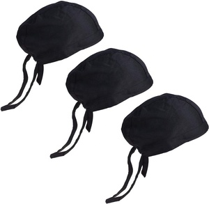 Gorro de Chef Unisex de Mezclilla Negra Formal para Trabajadores de Restaurantes y Camareros, para Uso Profesional en las Cuatro Estaciones - Product Image 3