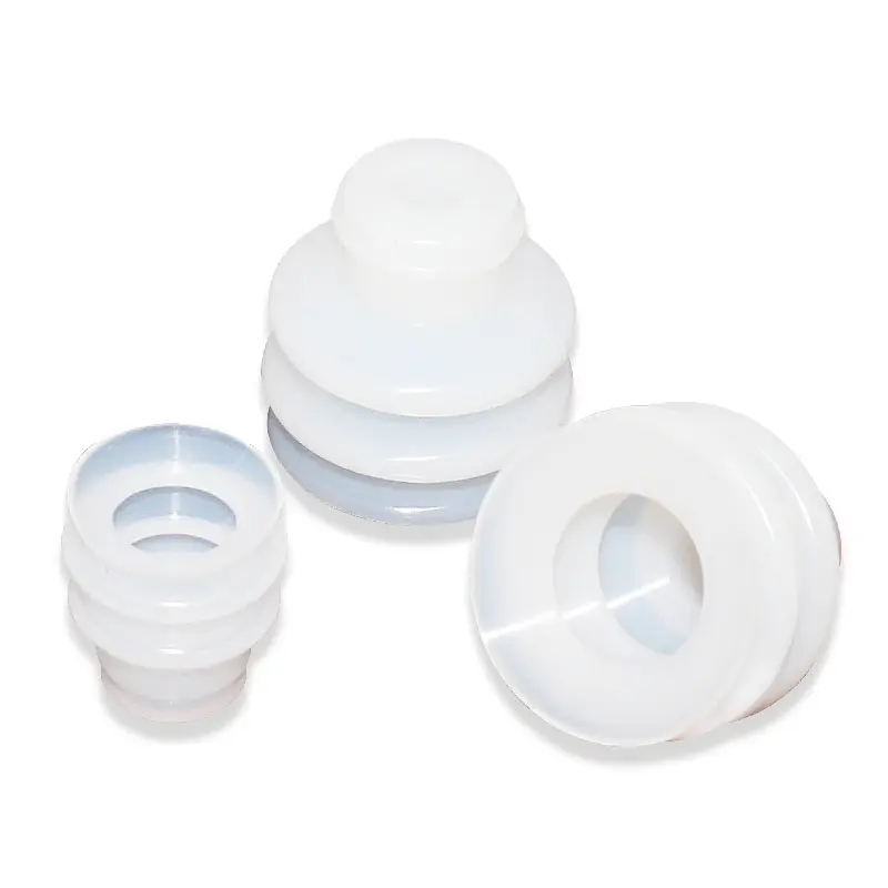 Custom Industrial Transparent Rubber Vacuum sucker Pad Powerful Machinery Pneumatic Silicone Suction Cups