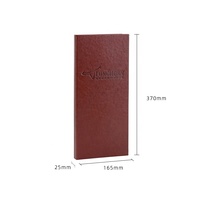 Menu de restaurant de haute qualité personnalisable en cuir PU A4, couverture plate, 4 pages, multicolores, marque Yimi, modèle pour hôtels