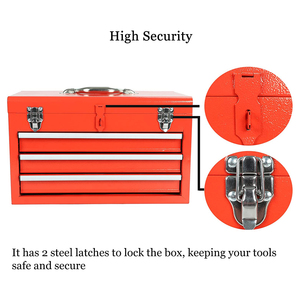 Heavy Duty Cold <strong>Rolling</strong> Steel 3-Drawer Stainless Steel Handles <strong>Storage</strong> Cabinet Garage Mechanic Organizer <strong>Tool</strong> Box - Product Image 4