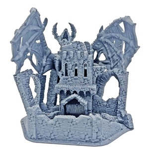 Torre de Dados DND con Diseño de Calavera de Dragón Poliédrica Impresa en 3D, Ecológica, Temática de Aventura, Venta al por Mayor - Product Image 1