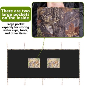 360 °   Carpa de Camuflaje para Árbol, Resistente, Escalera para Árbol, Refugio de Caza a Prueba de Viento y Lluvia para un Solo Cazador, Fácil de Instalar - Product Image 6