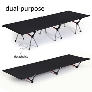 屋外用ポータブルアルミ製オックスフォード軽量キャンプベッド 調節可能な折りたたみ式コット（大人用） - Product Image 2