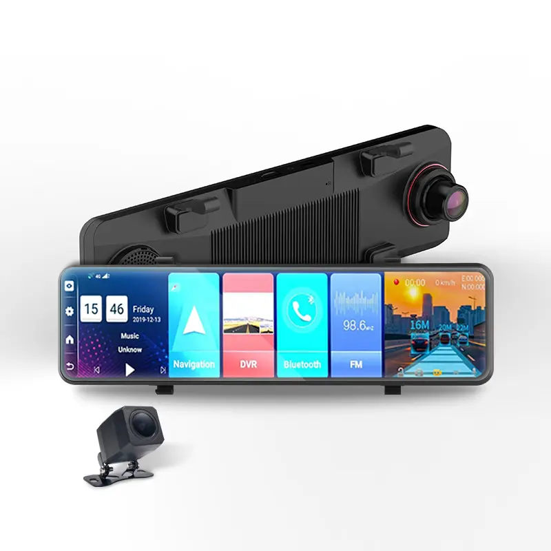 2022 4G Android Rearview Mirror ADAS Car Dash Cam Lte Carplay Front and Back Dashcam GPS WiFi Dash Camera Car DVR