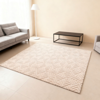 Tapis d'intérieur modernes en micro-jacquard, géométriques, de luxe, durables, à poils courts et longs, anti-déperdition, résistants aux taches, doux