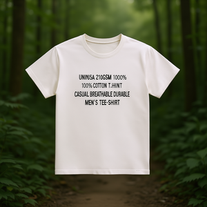 T-Shirt Unisex 210GSM 100% Cotone, Maglietta Casual Traspirante e Resistente per Uomo - Product Image 3