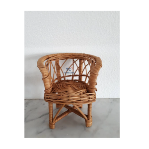 Meilleure vente Maison de poupée en rotin faite à la main Meubles de poupée en rotin Chaises de poupée en rotin pour enfants Fabriqué au Vietnam - Product Image 6