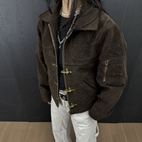 Veste bomber à boucle volante sur mesure, design OEM, couture, unisexe, streetwear vintage, style ancien, pour hommes et femmes