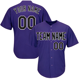Maillots de baseball personnalisés écologiques pour les marques de streetwear et de vêtements d'équipe, légers, respirants, 100 % polyester, service OEM pour les États-Unis - Product Image 1