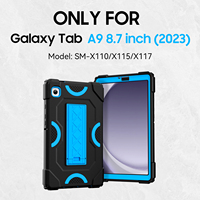 Housse de protection en silicone PC anti-choc élégante et luxueuse pour tablette Galaxy Tab A9 pour Samsung 8,7 pouces 2023