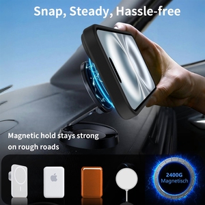 Étui de téléphone magnétique pour <span class=keywords><strong>iPhone</strong></span> 15 Pro Nax <span class=keywords><strong>iPhone</strong></span> 14 Pro <span class=keywords><strong>iPhone</strong></span> 13 Pro Housse de protection antichoc 2 en 1 Noir - Product Image 1