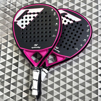 Raquette de padel en fibre de carbone intégrale, forme diamant, noyau en mousse EVA, compétition professionnelle, entraînement, sport de plein air