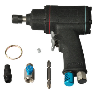 Tournevis pneumatique à poignée pistolet, vitesse réglable 0-2500 tr/min, couple 0,5-1,0 Nm, pour usage e-commerce - Product Image 1