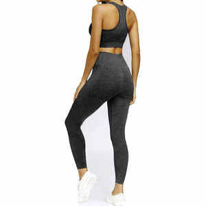 Conjuntos de Yoga para mujer Gimnasio Fitness Sujetador de 3 piezas Legging Shorts Buttery Soft Private Label Activewear - Product Image 2