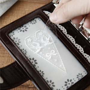 Autocollants transparents en PET à cadre en dentelle ajourée vintage, motifs rétro lignes blanches, bordures cœur et étoile, feuilles décoratives pour scrapbooking Kawaii - Product Image 5